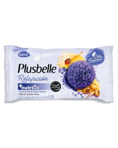 PLUSBELLE JABON D/TOCADOR RELAJACION MIEL D/LAVANDA Y MACA VITA GLICERINA 3 X 120 GR