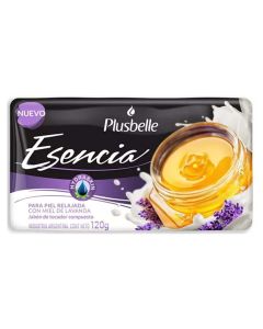 PLUSBELLE JABON D/TOCADOR ESENCIA P/PIEL RELAJADA C/MIEL D/LAVANDA X 120 GR