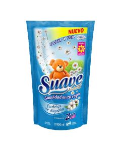 SUAVE SUAVIZANTE P/ROPA FEDERAL CARICIAS D/ALGODON DOYPACK X 900 ML