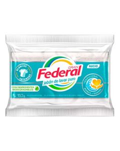 GRAN FEDERAL JABON E/PAN BLANCOS INTENSOS X 150 GR