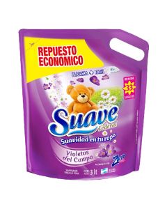SUAVE SUAVIZANTE FEDERAL P/ROPA VIOLETAS DEL CAMPO DOYPACK X 3 LT