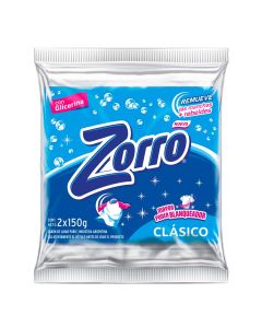 ZORRO JABON E/PAN CLASICO C/GLICERINA 2 X 150 GR C/U