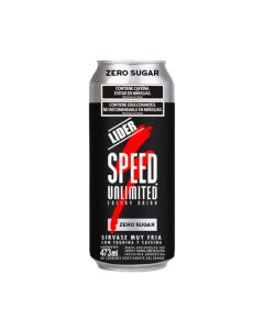 SPEED UNLIMITED ENERGY DRINK ZERO SUGAR LATA SIN TACC X 473 ML