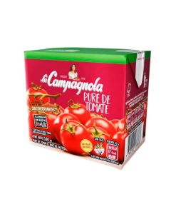 LA CAMPAGNOLA PURE D/TOMATE BAJO E/SODIO S/CONSERVANTES TETRA SIN TACC X 530 GR
