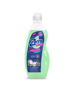ZORRO ULTRA DETERGENTE ALOE Y AGUA D/COCO C/GLICERINA X 300 ML