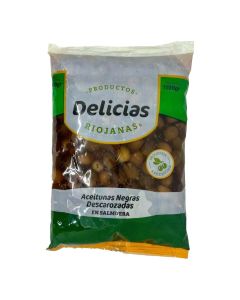 DELICIAS RIOJANAS ACEITUNAS NEGRAS DESCAROZADAS E/SALMUERA SACHET X 1 KG / 1.5 KG