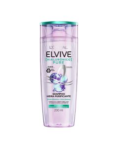 ELVIVE HIALURONICO PURE SHAMPOO HIDRA PURIFICANTE RAIZ GRASA PUNTAS DESHIDRA X 200 ML