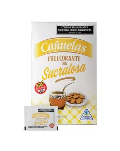 CAÑUELAS EDULCORANTE C/SUCRALOSA SIN TACC X 100 SOBRES X 0.8 GR C/U