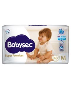BABYSEC SUPER PREMIUM SOFT PROTECT HIPERPACK TALLE M X 48 UNI