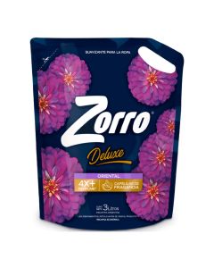 ZORRO DELUXE SUAVIZANTE P/ROPA ORIENTAL DOY PACK X 3 LT
