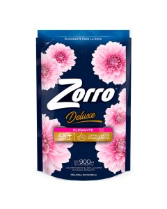 ZORRO DELUXE SUAVIZANTE P/ROPA ELEGANTE DOY PACK X 900 ML