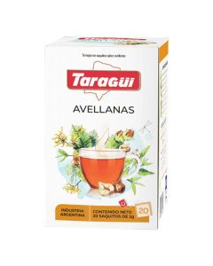 TARAGUI TE NEGRO E/SAQUITOS S/AVELLANAS 20 SAQ X 2 GR C/U