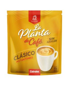 CABRALES LA PLANTA DE CAFE CLASICO INSTANTANEO S/AZUCAR DOY PACK X 160 GR
