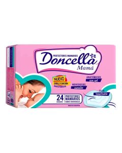 DONCELLA PROTECTOR MAMARIO C/GEL CANALES Y TELA RESPIRABLE X 24 SOBRES