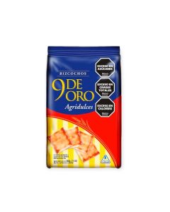 9 DE ORO BIZCOCHOS AGRIDULCES X 200 GR