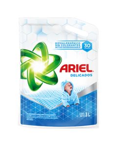 ARIEL JABON LIQUIDO DELICADOS DOY PACK X 3000 ML