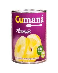 CUMANA ANANA E/RODAJAS INDONESIA LATA X 836 GR / 490 GR