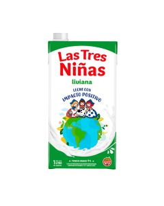 LAS TRES NIÑAS LECHE PARCIALMENTE DESCREMADA 1% X 1 LT