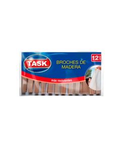 TASK BROCHES D/MADERA REFORZADOS X 12 UNI