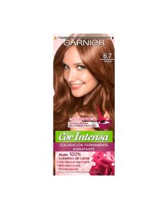 GARNIER COR INTENSA TINTURA CAPILAR PERMANENTE 6.7 CHOCOLATE X 1 KIT