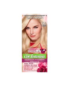 GARNIER COR INTENSA TINTURA CAPILAR PERMANENTE 11.1 RUBIO ULTRA CLARO CENIZA X 1 KIT