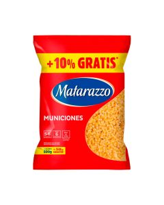 MATARAZZO FIDEOS MUNICIONES X 500 GR + 50 GR