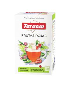 TARAGUI TE PLACERES FRUTAS ROJAS X 20 SAQ