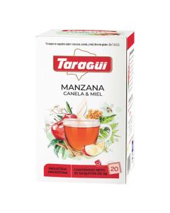 TARAGUI TE PLACERES MANZANA-CANELA-MIEL X 20 SAQ.
