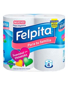 //FELPITA PAPEL HIGIENICO BLANCO 4 X 30 MTS