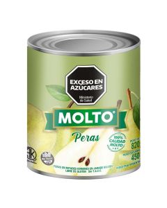 *MOLTO PERAS EN MITADES LATA SIN TACC X 820 GR / 450 GR
