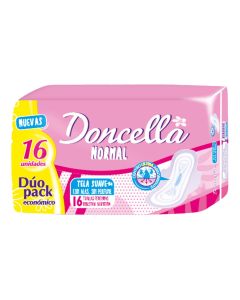 DONCELLA TOA FEM NORMAL C/ALAS S/DESO DUOPACK X 16