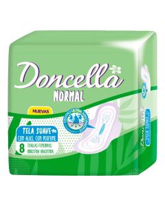 DONCELLA TOALLAS FEMENINAS C/ALA C/DEO X 8